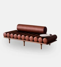 Five to Nine Daybed w/ backrest & right metal table