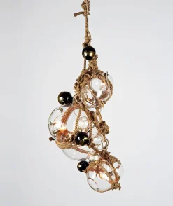 Knotty Bubbles Chandelier - 1 Lg, 2 Sm Bubbles, 5 Barnacles