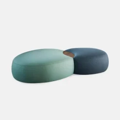 Matera Two Elements Ottoman with Wooden Table