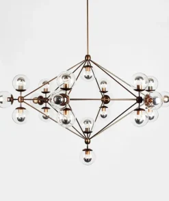 Modo Chandelier - 6 Sided, 21 Globes