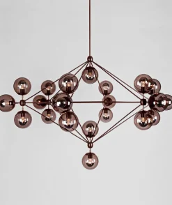 Modo Chandelier - 6 Sided, 21 Globes