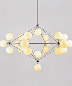 Modo Chandelier - 6 Sided, 21 Globes