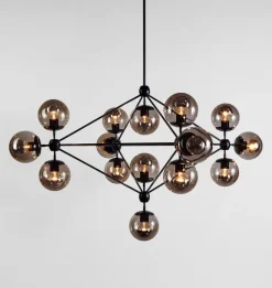 Modo Chandelier - 4 Sided, 15 Globes