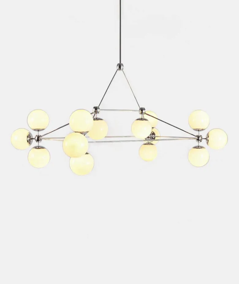 Modo Chandelier - Rectangle, 14 Globes