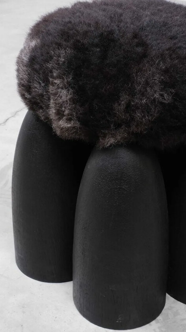 Senufo ottoman (Black)