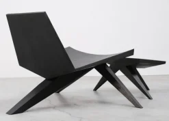 V-easy chair with ottoman